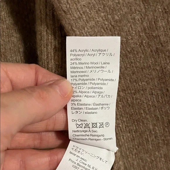 J. Crew Women's Cocoon Tan Cardigan Sweater - Picture 4 of 5